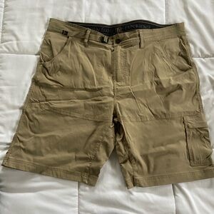 Prana Men’s Khaki Hiking Shorts